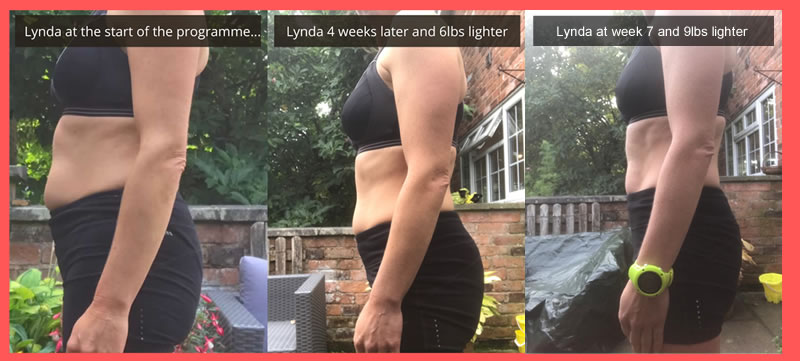 Lynda 9lbs lighter after 7 weeks